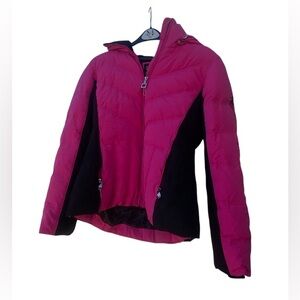 Zero X Posur Pink & Black Winter Puff Coat NWOT Size M